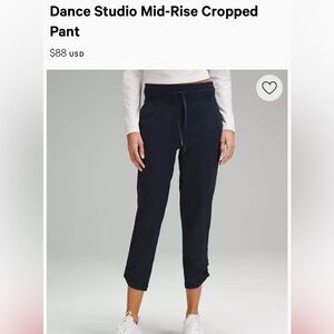 Like new Lululemon Dance Studio pants